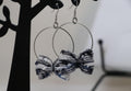 Multicolor Bow Hoop Earrings
