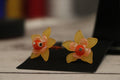 Orange&Yellow Flower Earrings