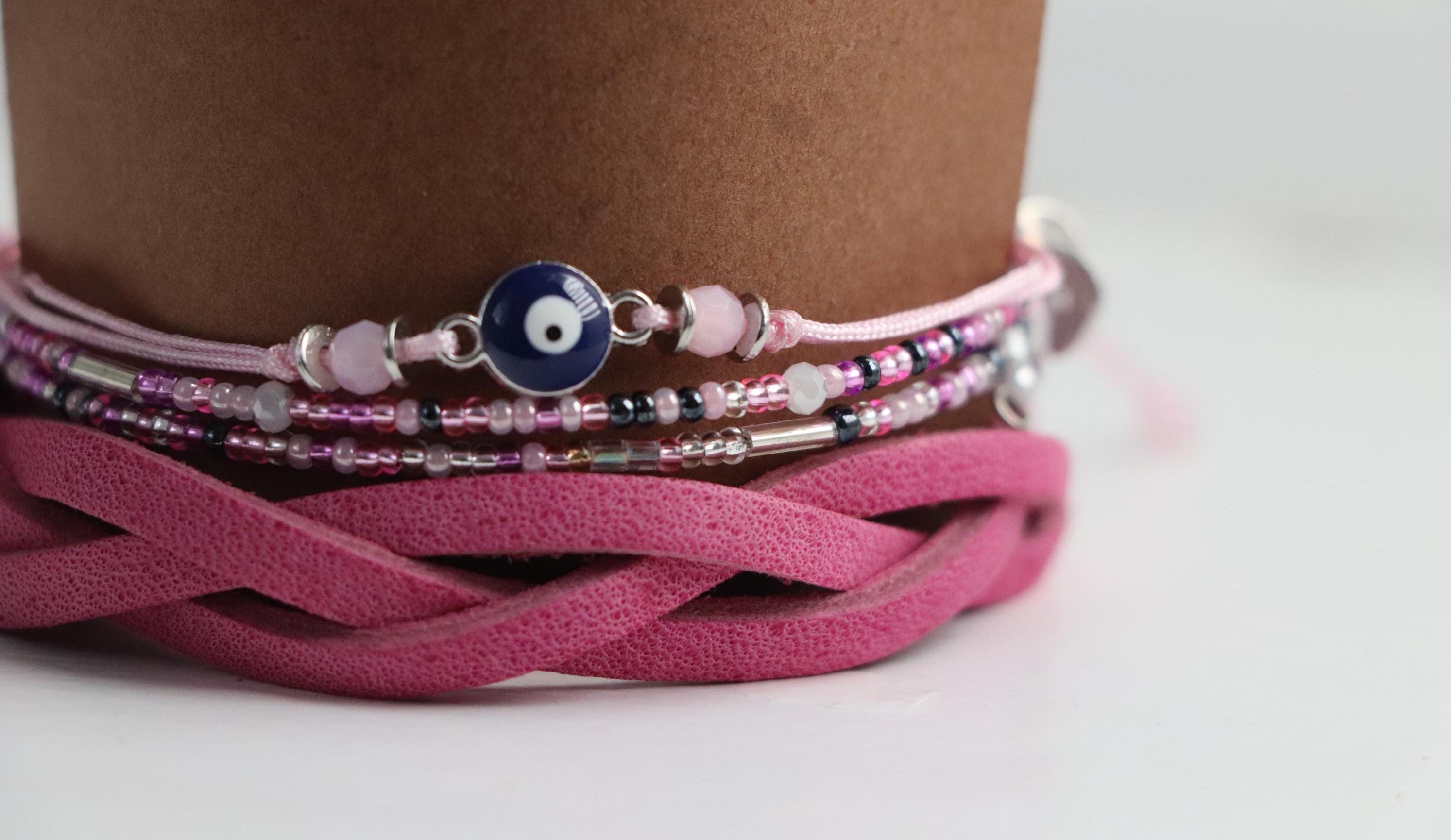 Pink Tones Unisex Bracelet Set 005
