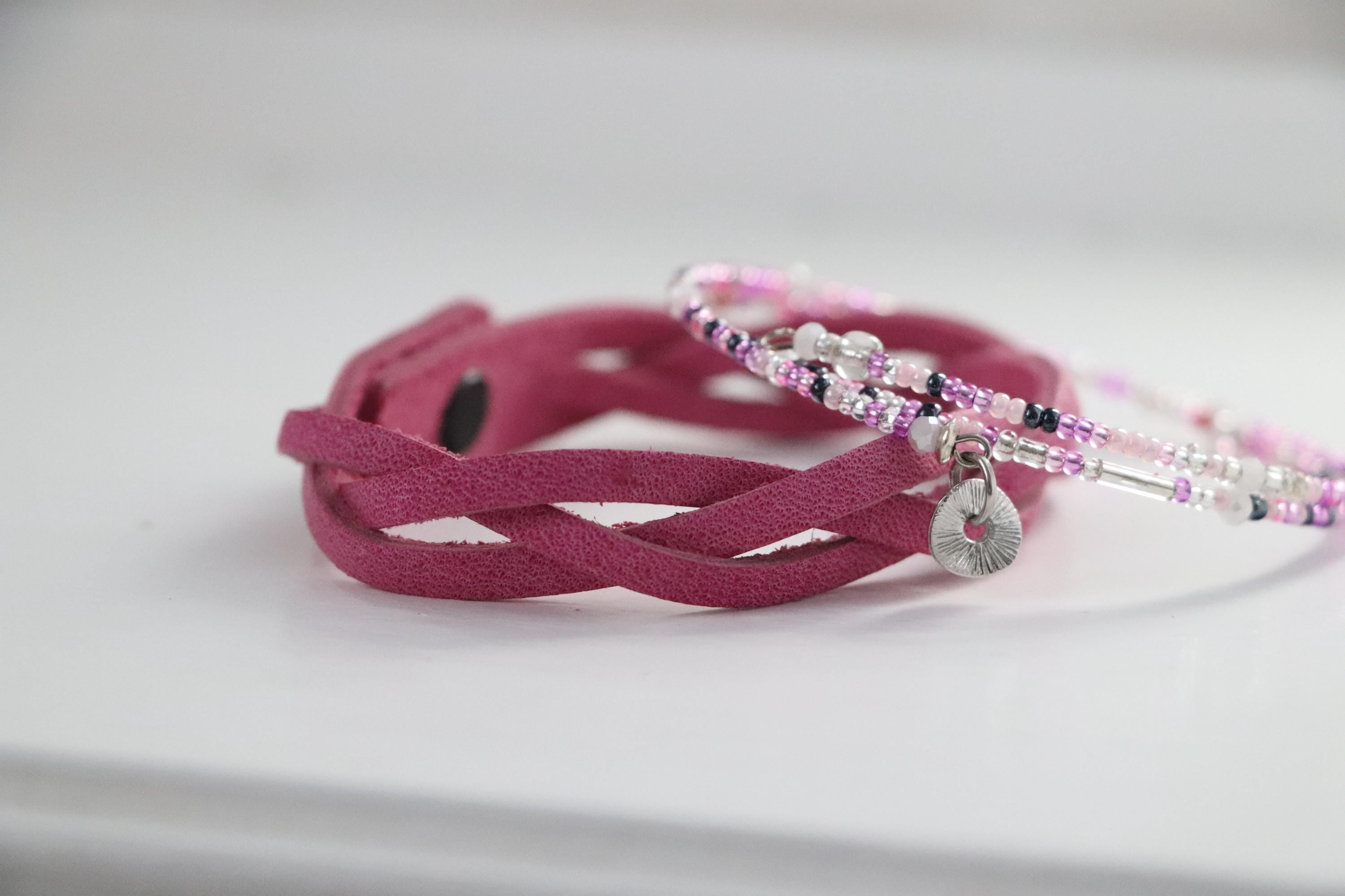 Pink Tones Unisex Bracelet Set 005