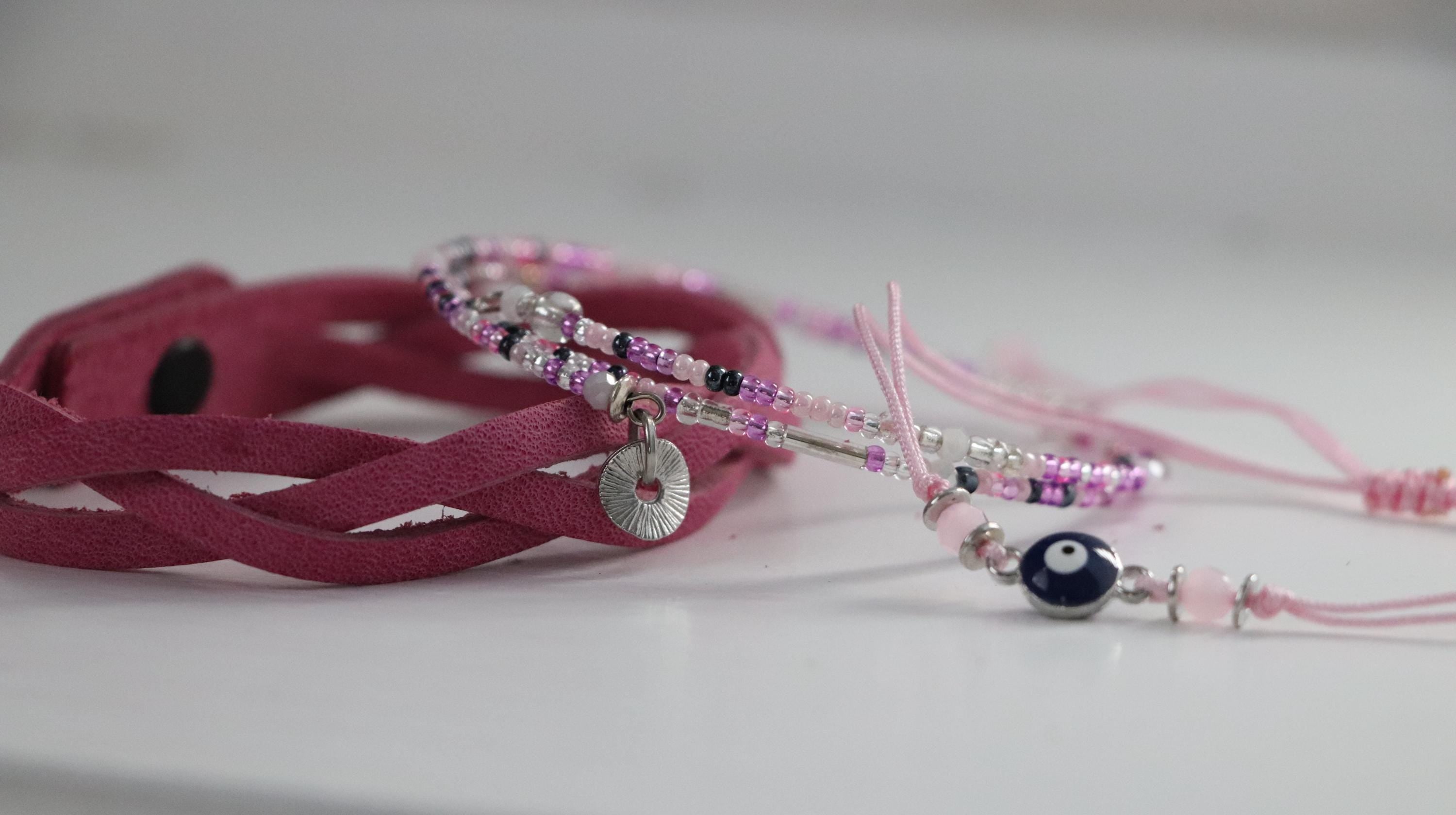 Pink Tones Unisex Bracelet Set 005