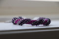 Purple and Pink Beaded Bracelet