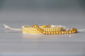Radiant Yellow Bracelet Set – Handmade Woven and Beaded Bracelets in Bright Yellow
