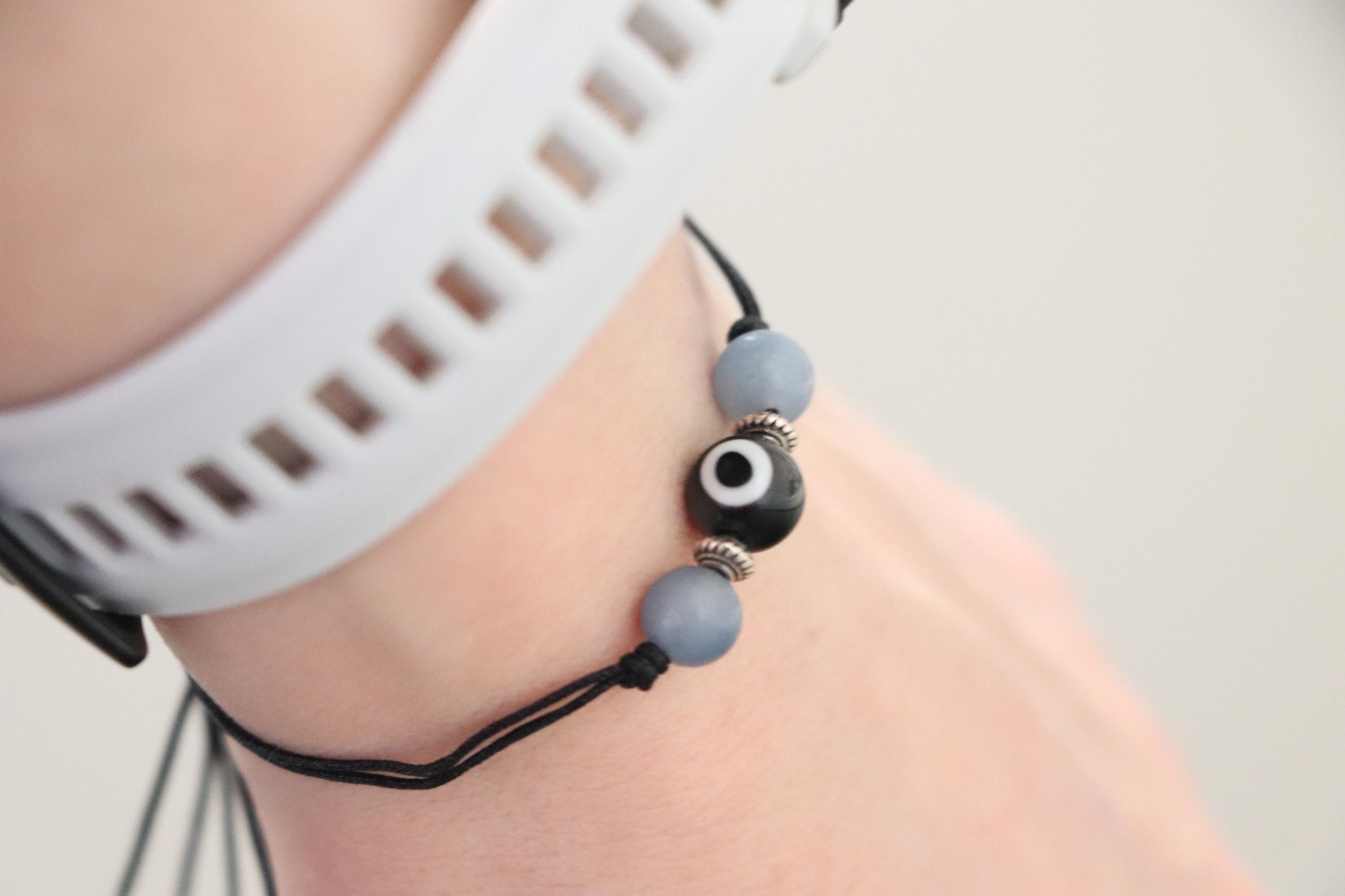 Silver & Black Unisex Triple Bracelets Set 008
