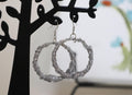 Silver Tone Hoop Earrings