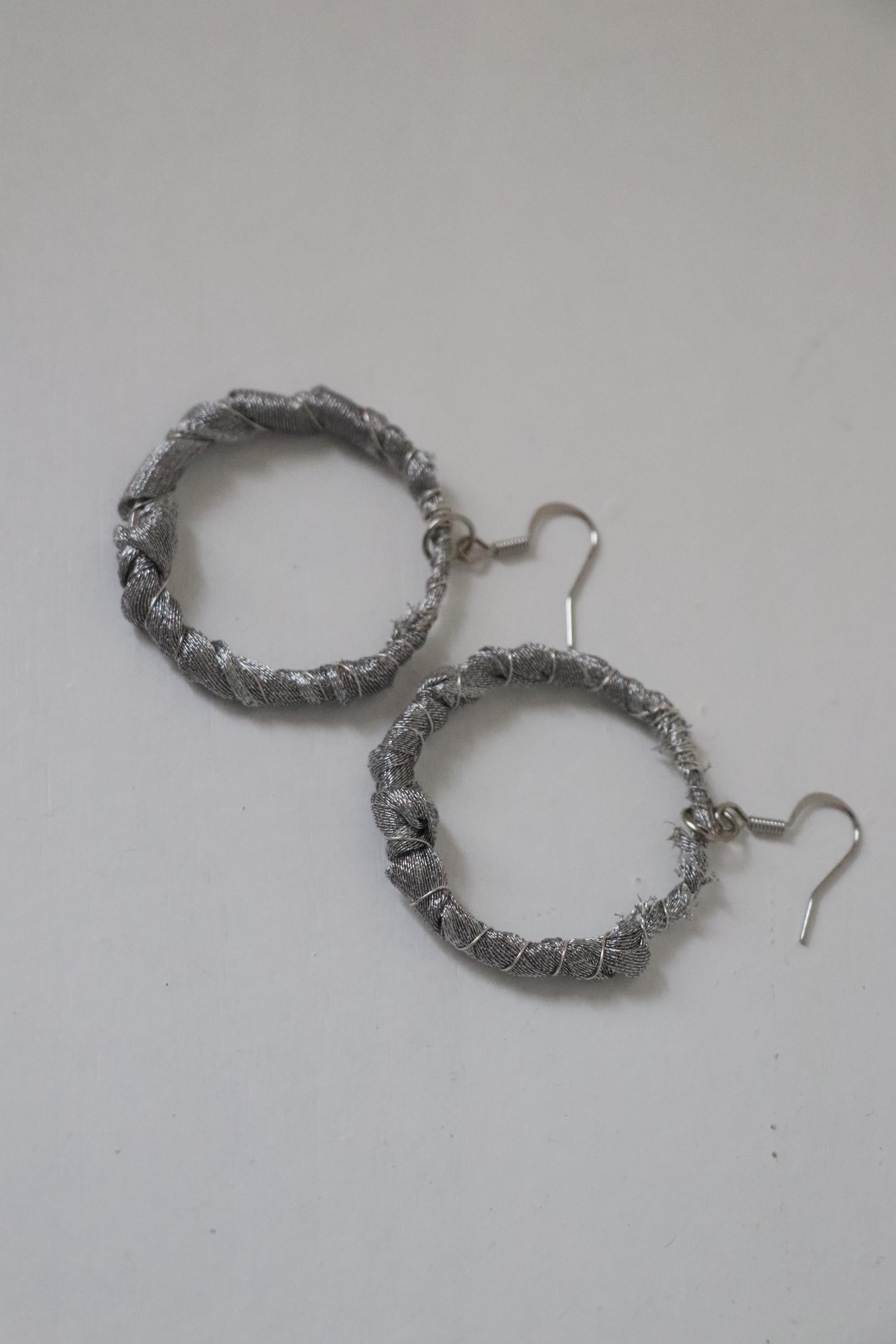 Silver Tone Hoop Earrings