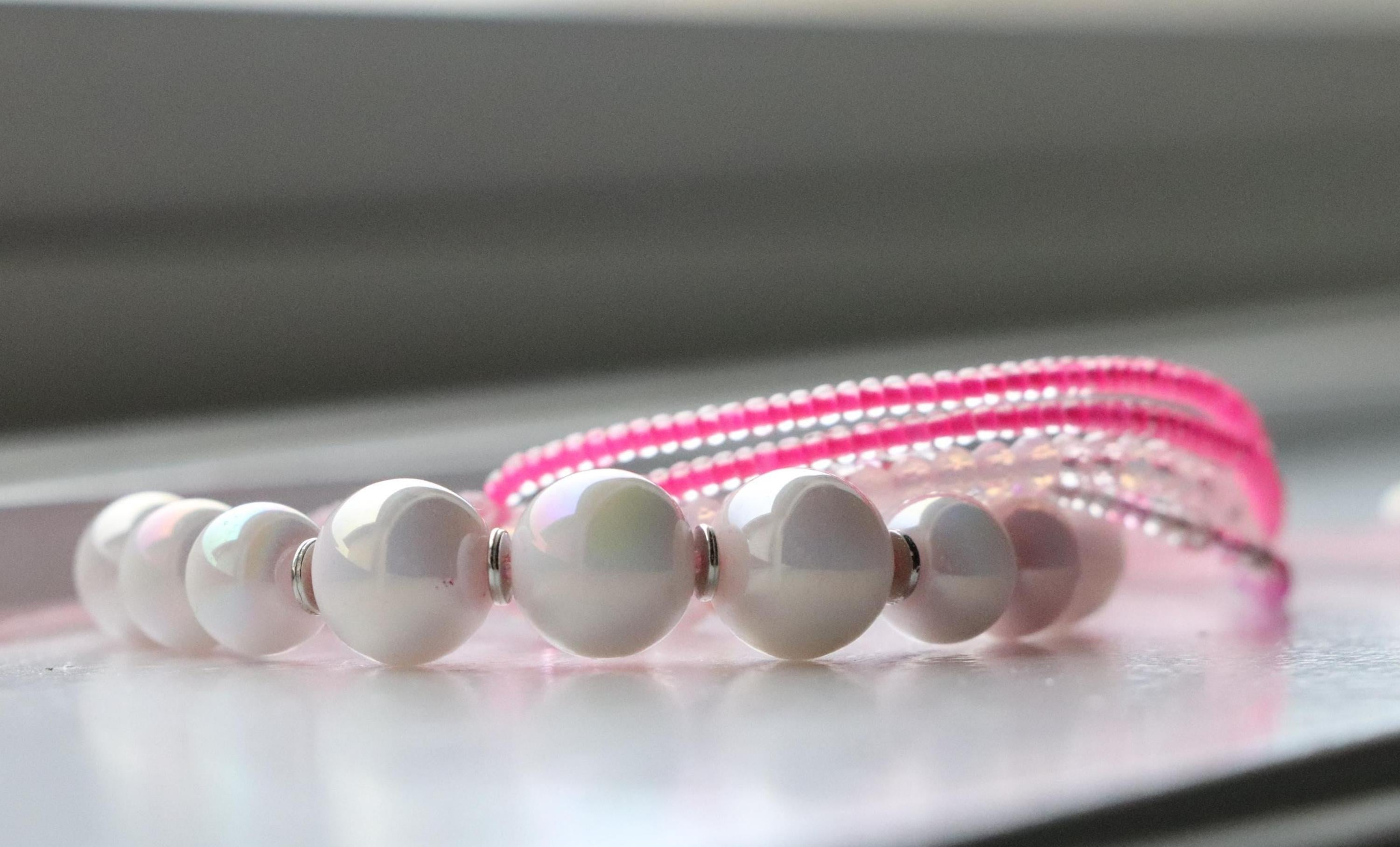 Soft Pink Bracelet Set