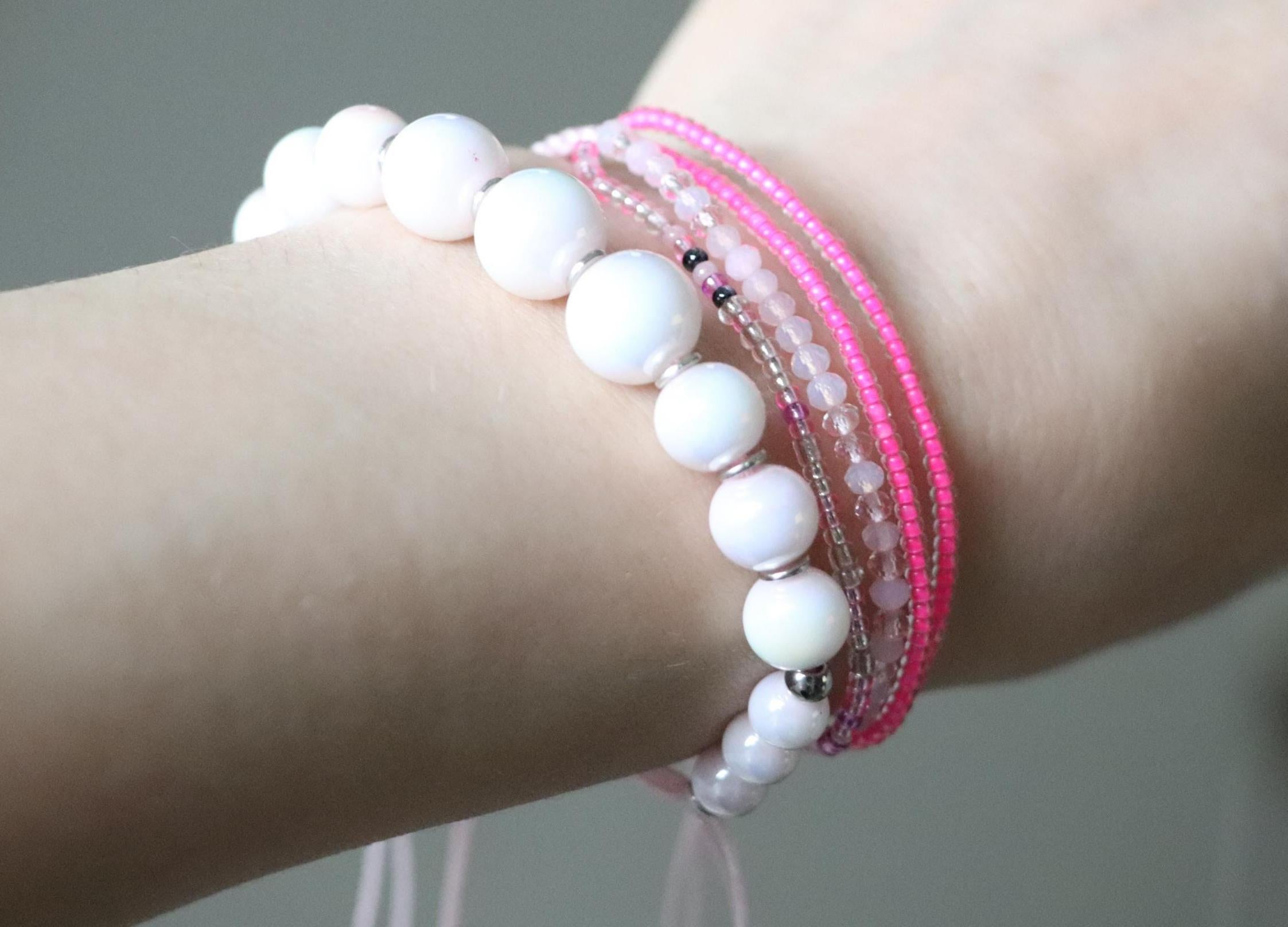 Soft Pink Bracelet Set
