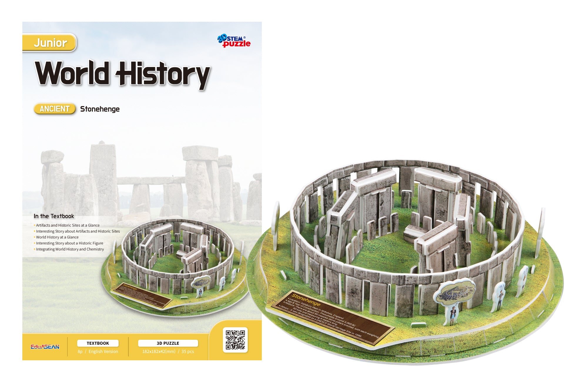 Stonehenge 3D STEM Puzzle for Kids – World History Educational Model