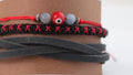 Triple Black Unisex Bracelet Set 001