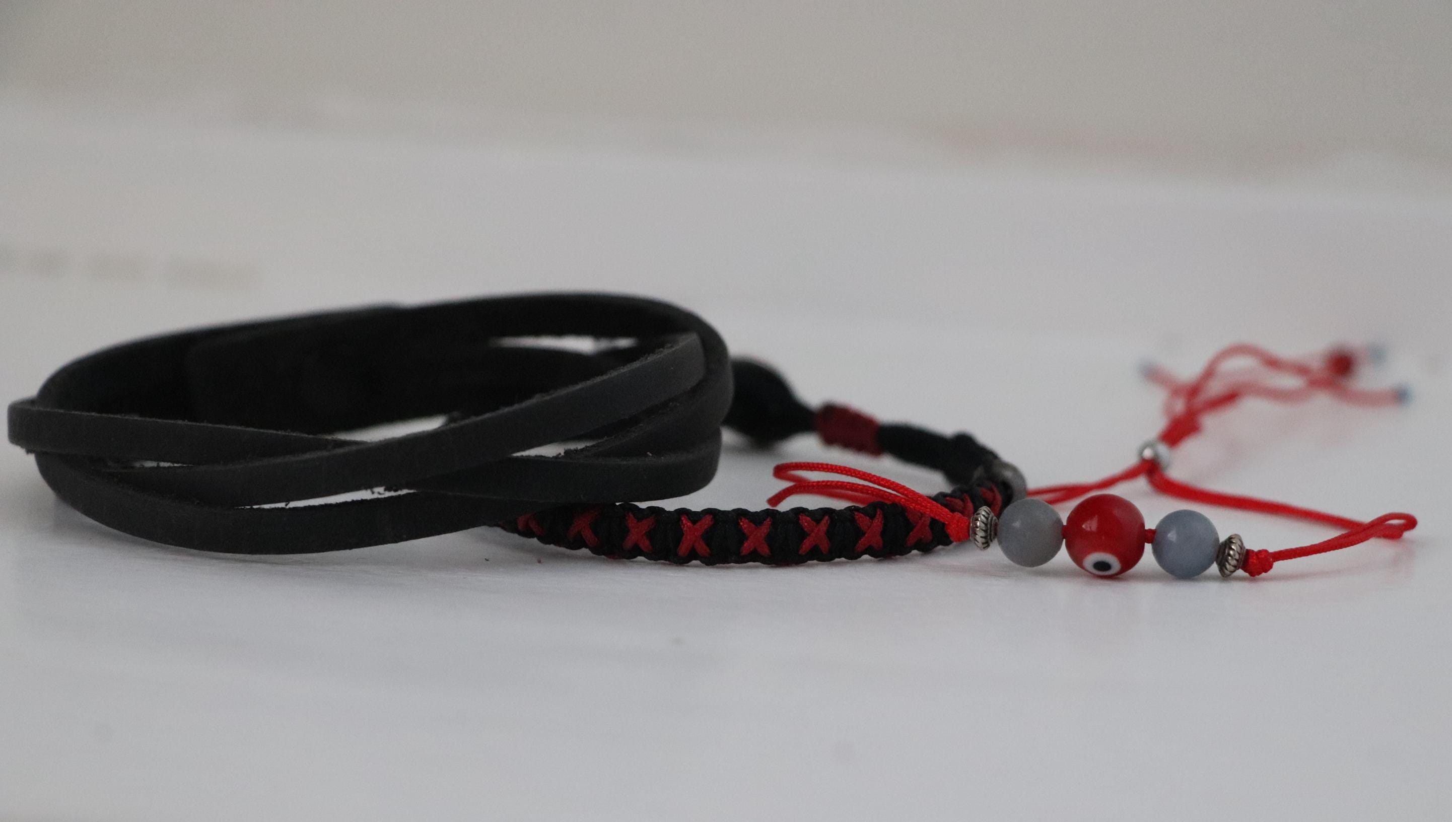 Triple Black Unisex Bracelet Set 001