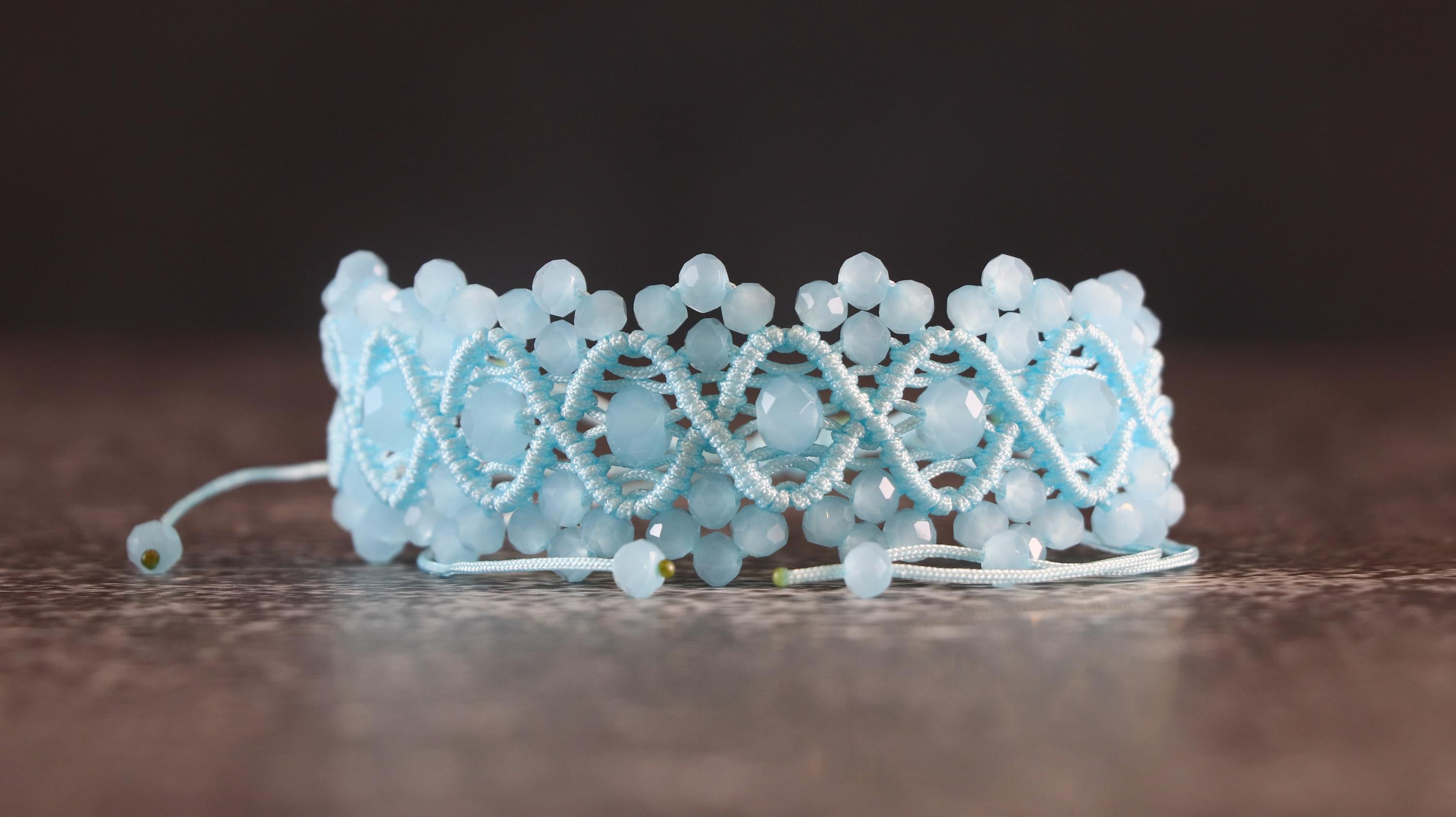 Turquoise Macrame Bracelet for Women