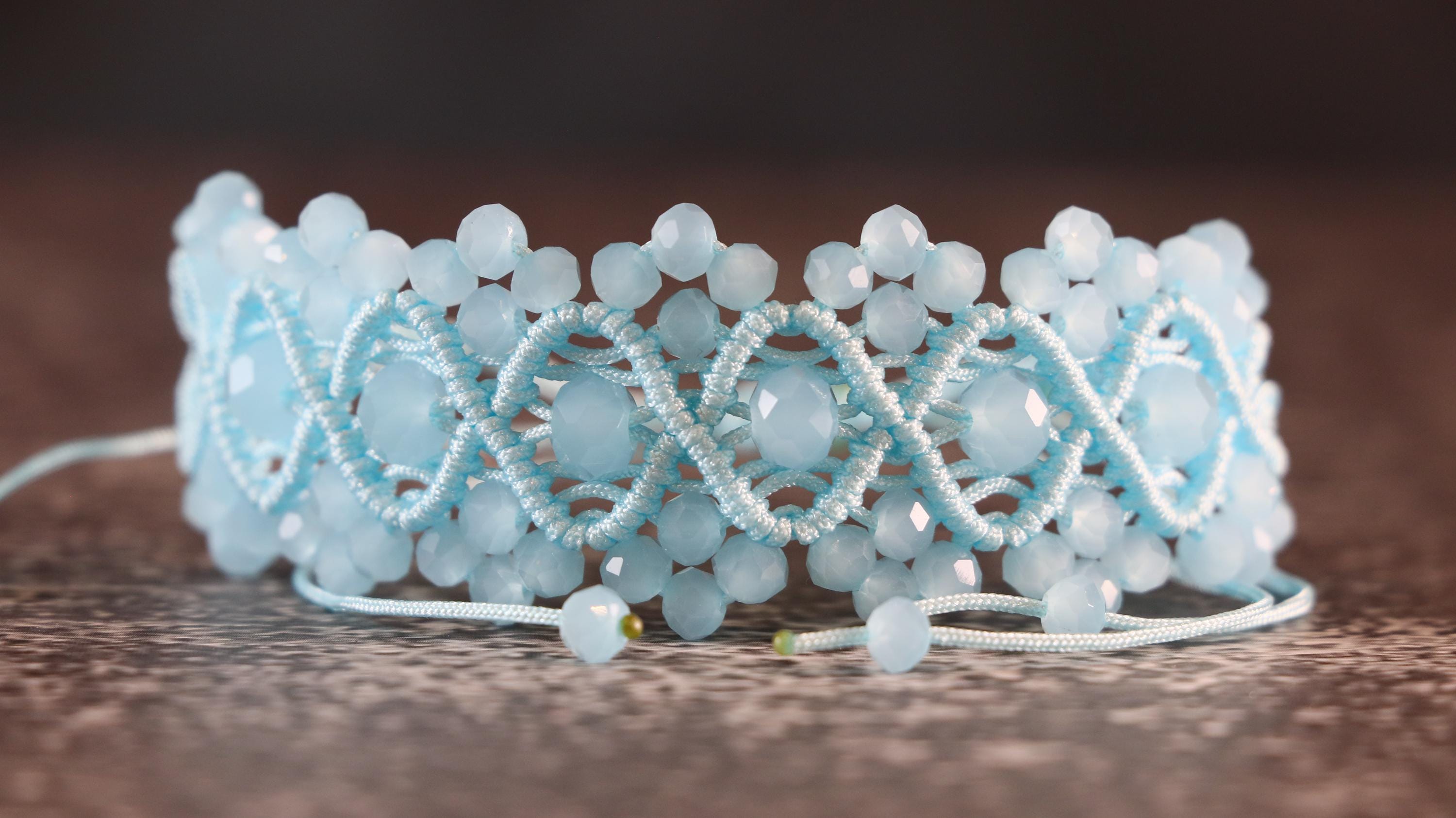 Turquoise Macrame Bracelet for Women