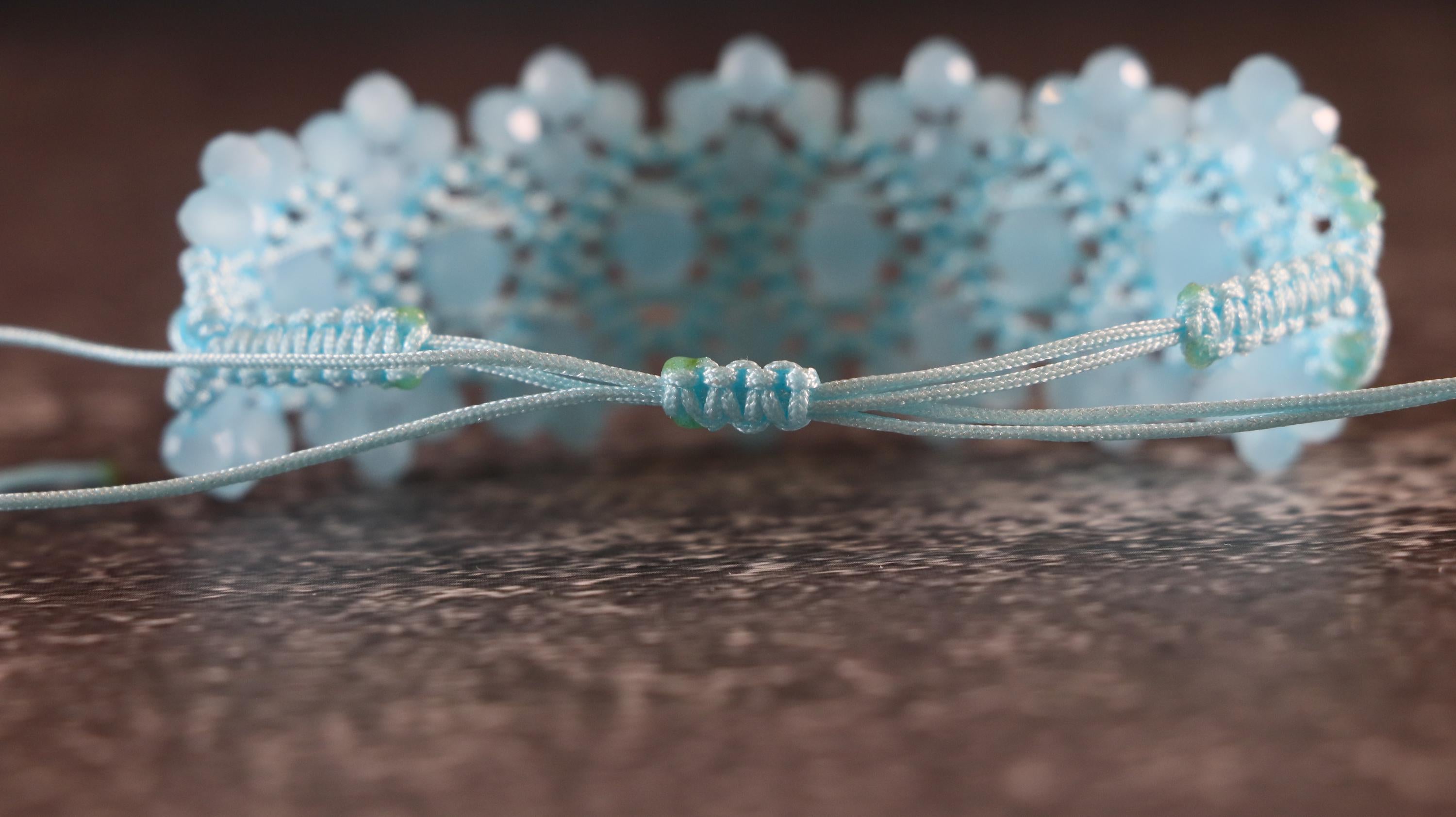 Turquoise Macrame Bracelet for Women