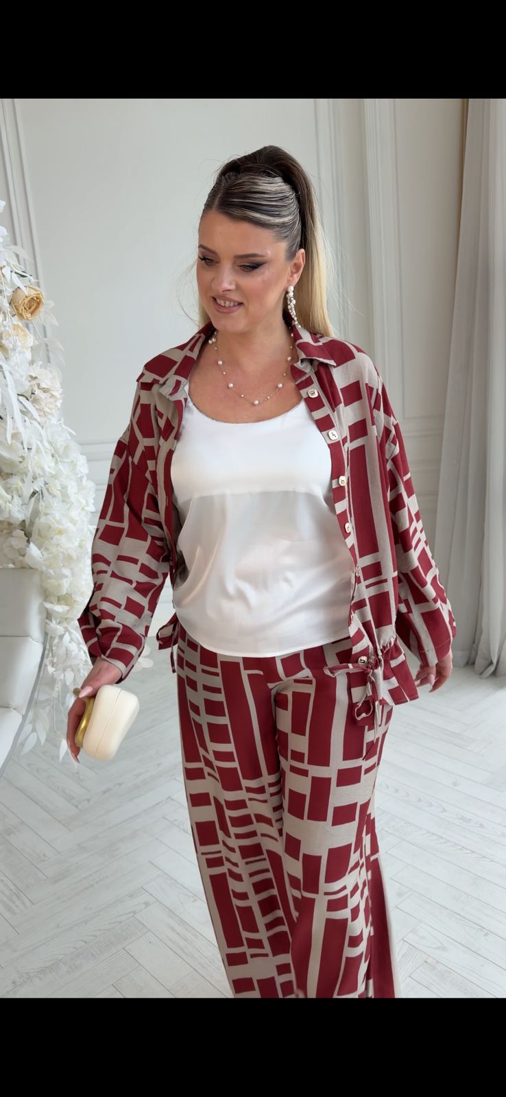 Elegant Geometric 3-Piece Women’s Set