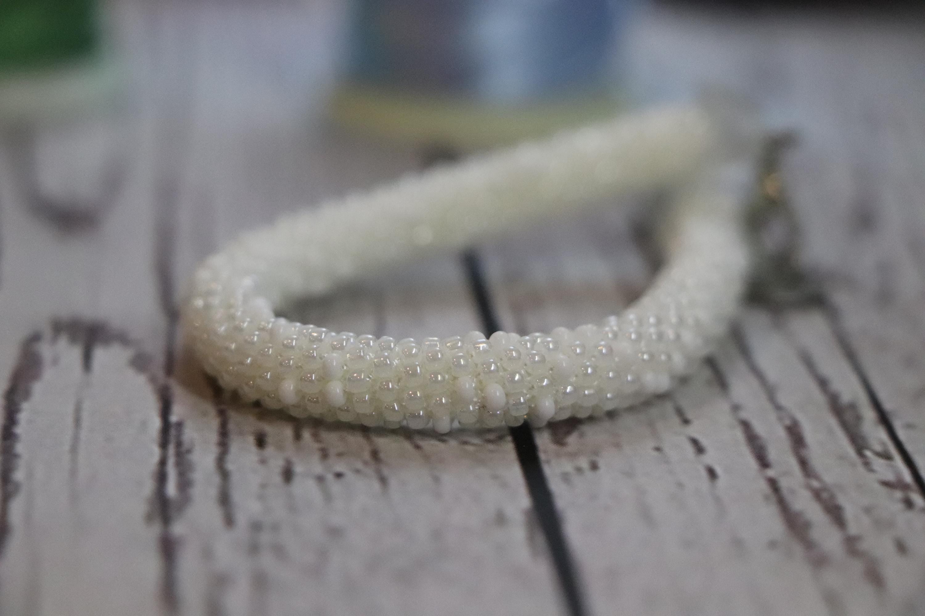 White Handmade Bracelet