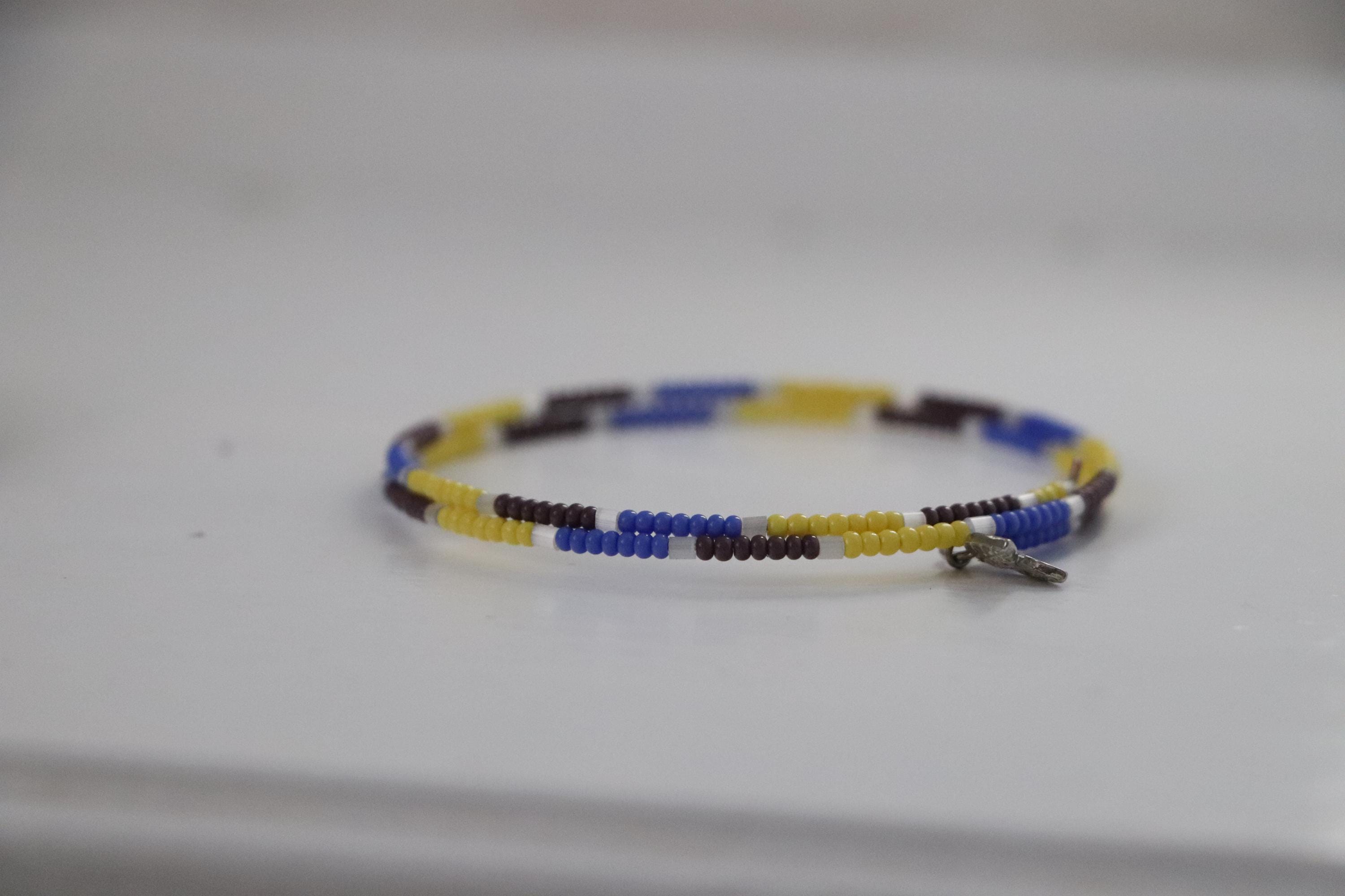 Yellow-Brown Unisex Bracelet Set 009