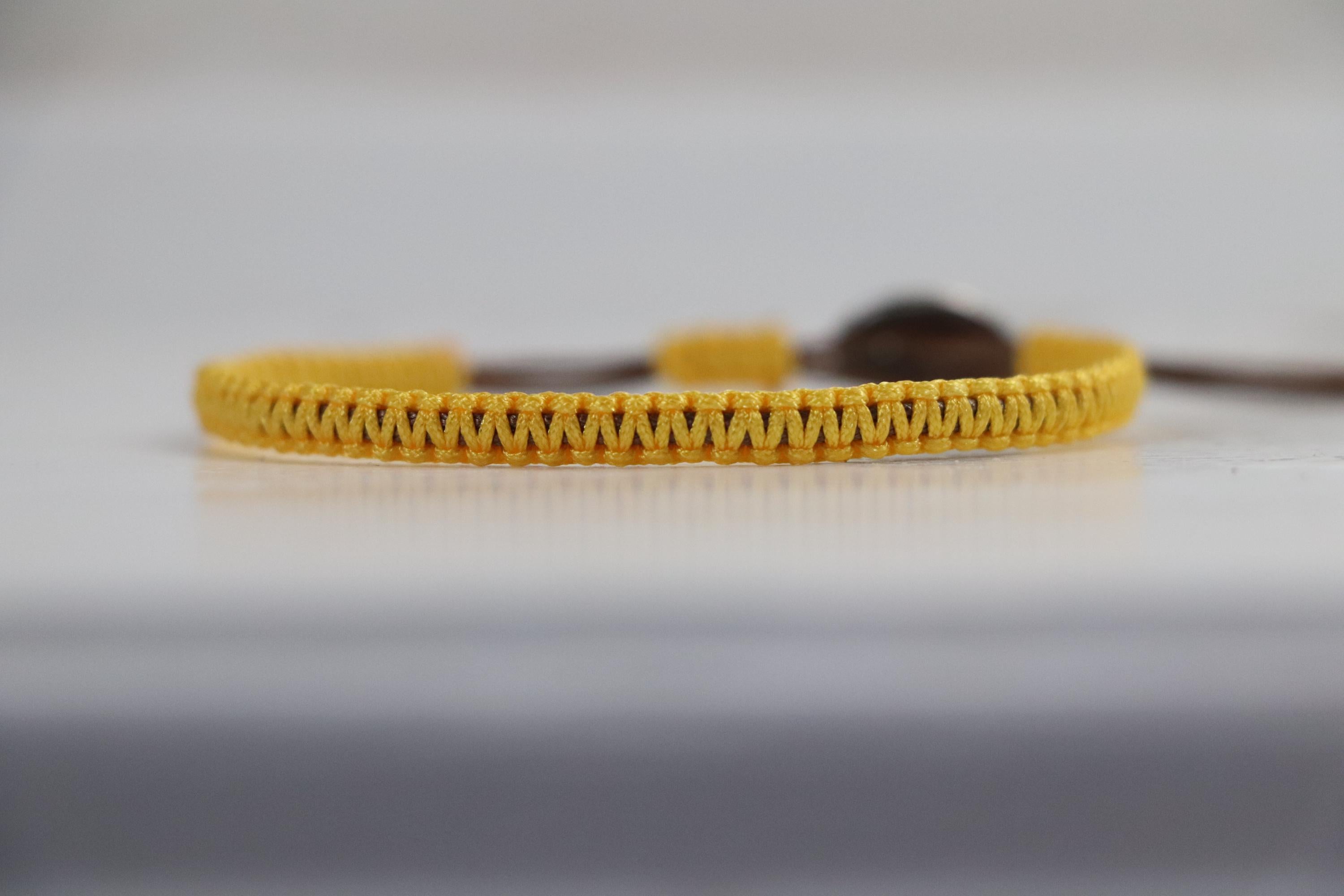 Yellow-Brown Unisex Bracelet Set 009