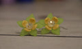 Yellow Flower Earrings