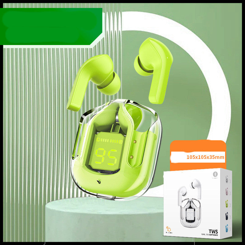 Transparent Bluetooth Earbuds – ENC Noise Cancelling Wireless Earphones