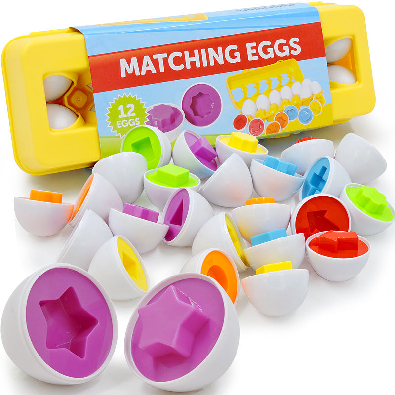 Montessori Egg Matching Toy for Kids – Educational Shape Sorting Learning Game