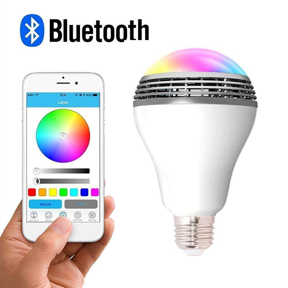 Smart LED Bluetooth Speaker Bulb – RGB Music Light Bulb with Wireless Speaker