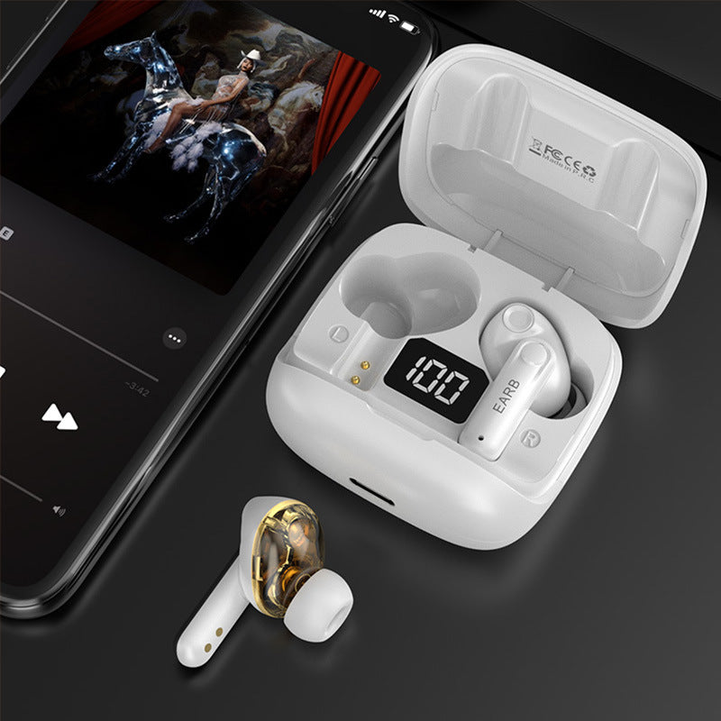 Transparent Bluetooth Earbuds – ENC Noise Cancelling Wireless Earphones