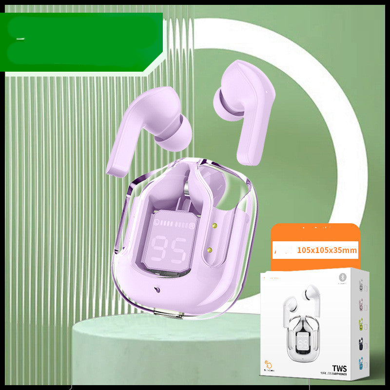 Transparent Bluetooth Earbuds – ENC Noise Cancelling Wireless Earphones