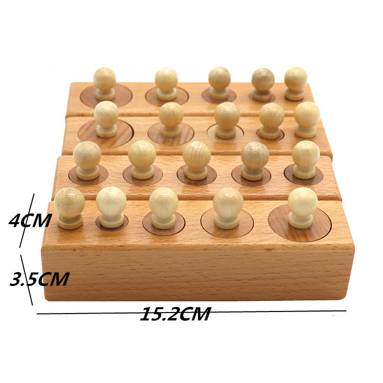 Montessori Wooden Size Sorting Blocks – Educational Color Matching Learning Toy for Kids