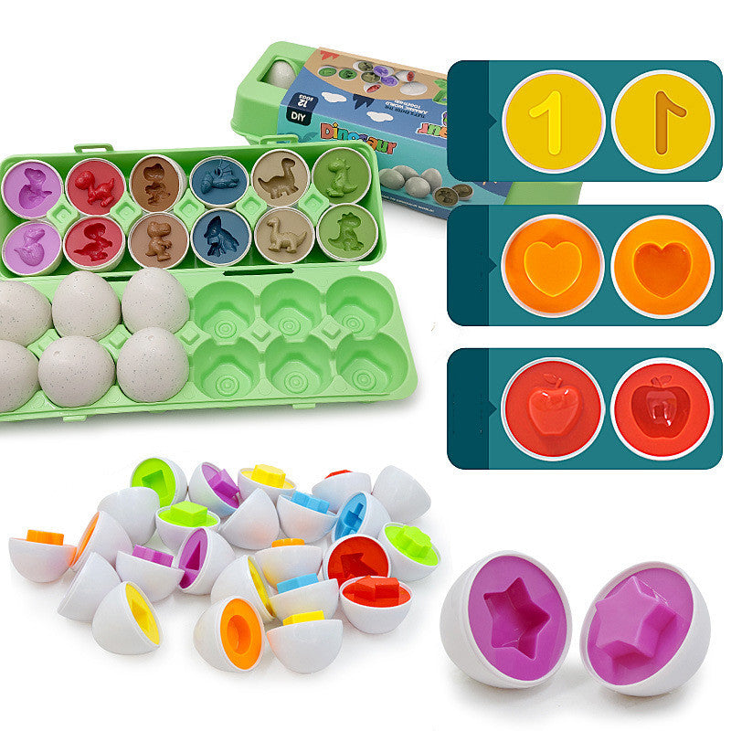Montessori Egg Matching Toy for Kids – Educational Shape Sorting Learning Game
