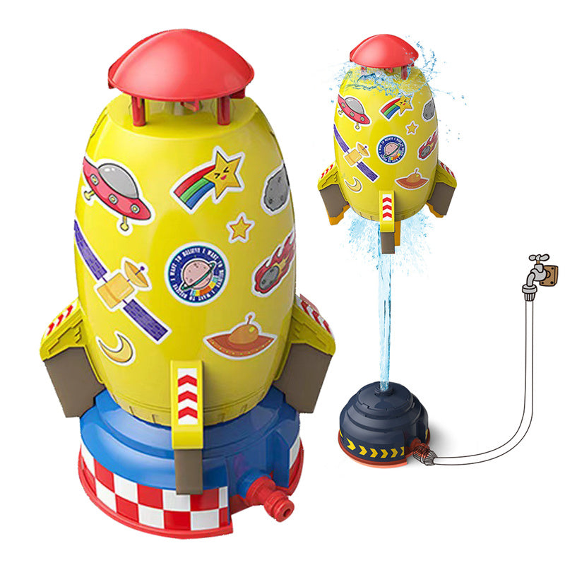 Kids Rocket Water Sprinkler Toy – Outdoor Garden Water Launch Toy