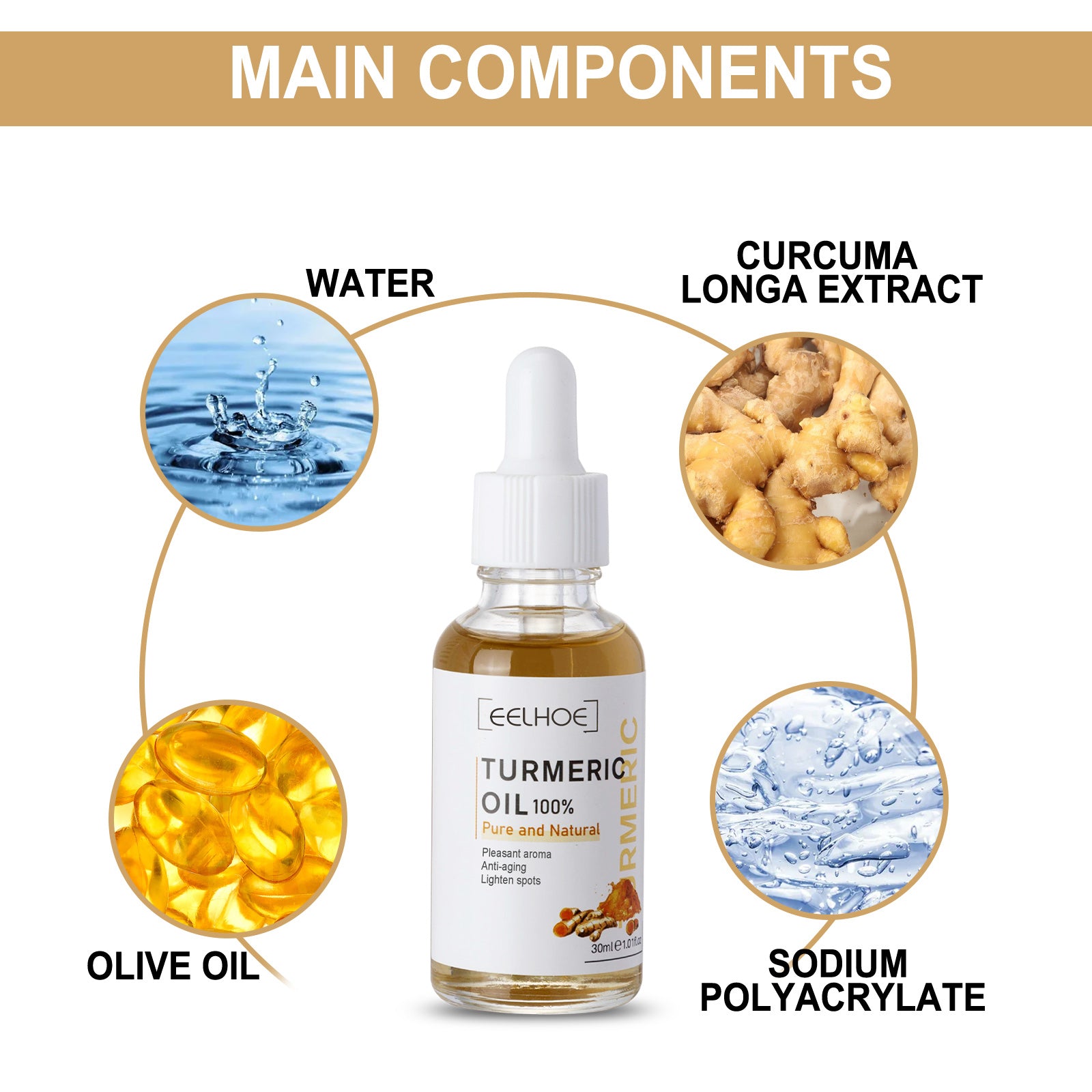 Turmeric Dark Spot Correcting Face Serum – Brightening & Skin Repair