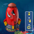 Kids Rocket Water Sprinkler Toy – Outdoor Garden Water Launch Toy