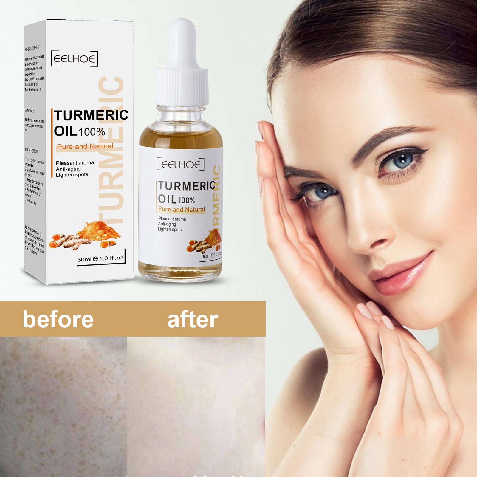 Turmeric Dark Spot Correcting Face Serum – Brightening & Skin Repair