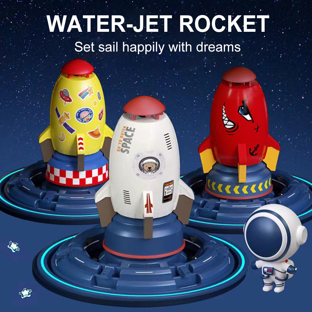 Kids Rocket Water Sprinkler Toy – Outdoor Garden Water Launch Toy