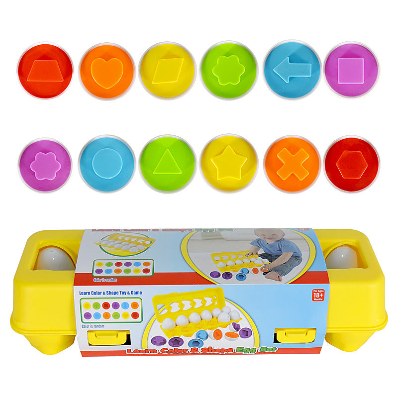 Montessori Egg Matching Toy for Kids – Educational Shape Sorting Learning Game
