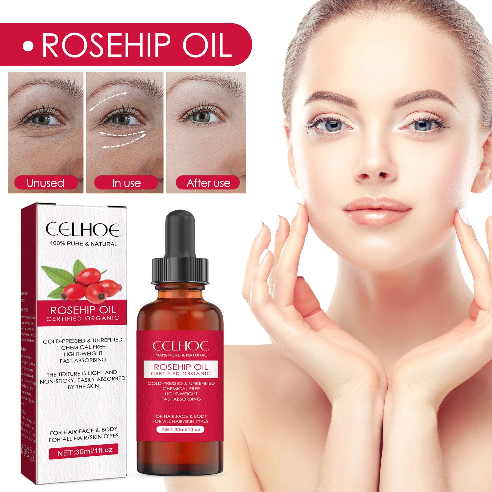 Rosehip Oil – Natural Hydrating Face & Skin Care Oil