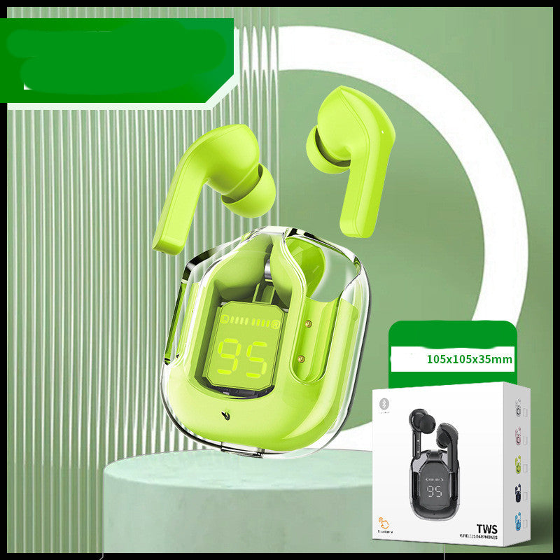 Transparent Bluetooth Earbuds – ENC Noise Cancelling Wireless Earphones