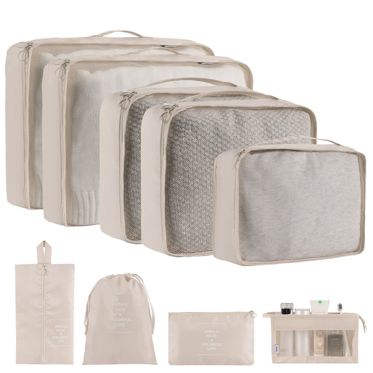 Travel Packing Cubes Organizer Set – Waterproof Clothes Storage Bags