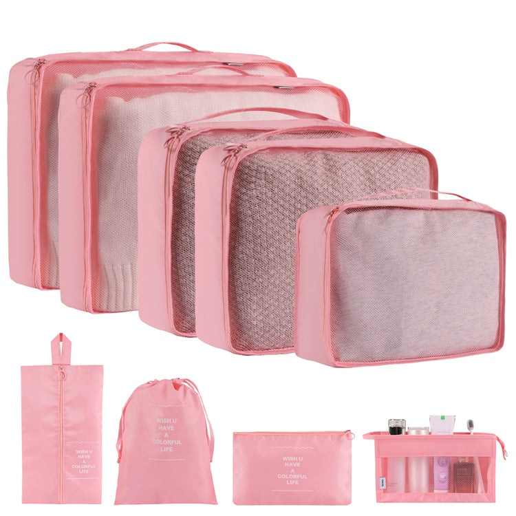 Travel Packing Cubes Organizer Set – Waterproof Clothes Storage Bags
