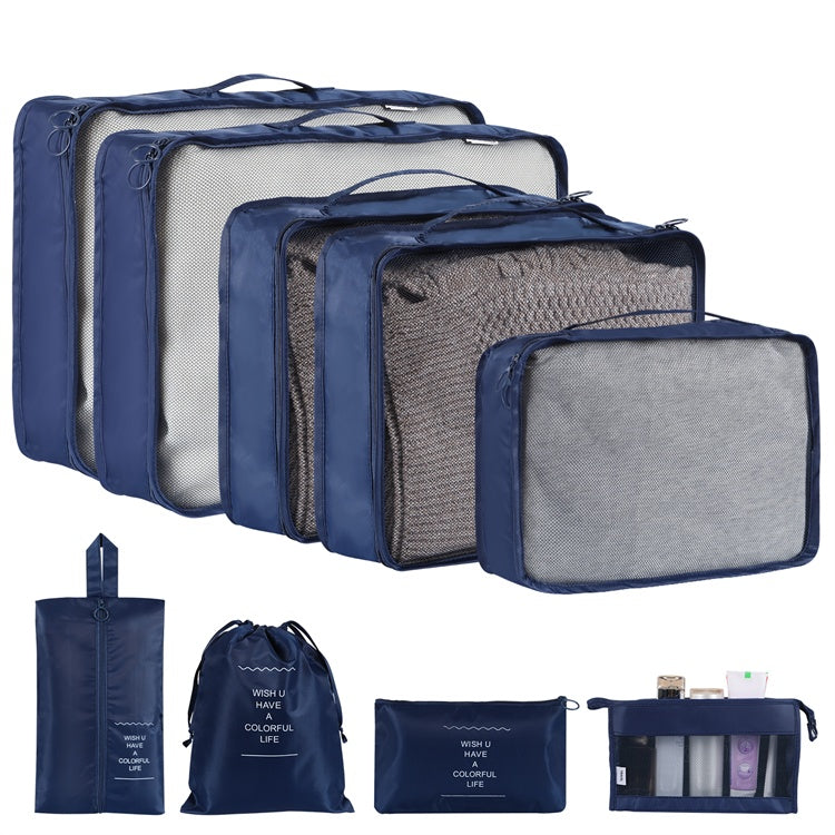 Travel Packing Cubes Organizer Set – Waterproof Clothes Storage Bags