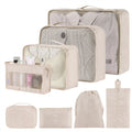 Travel Packing Cubes Organizer Set – Waterproof Clothes Storage Bags