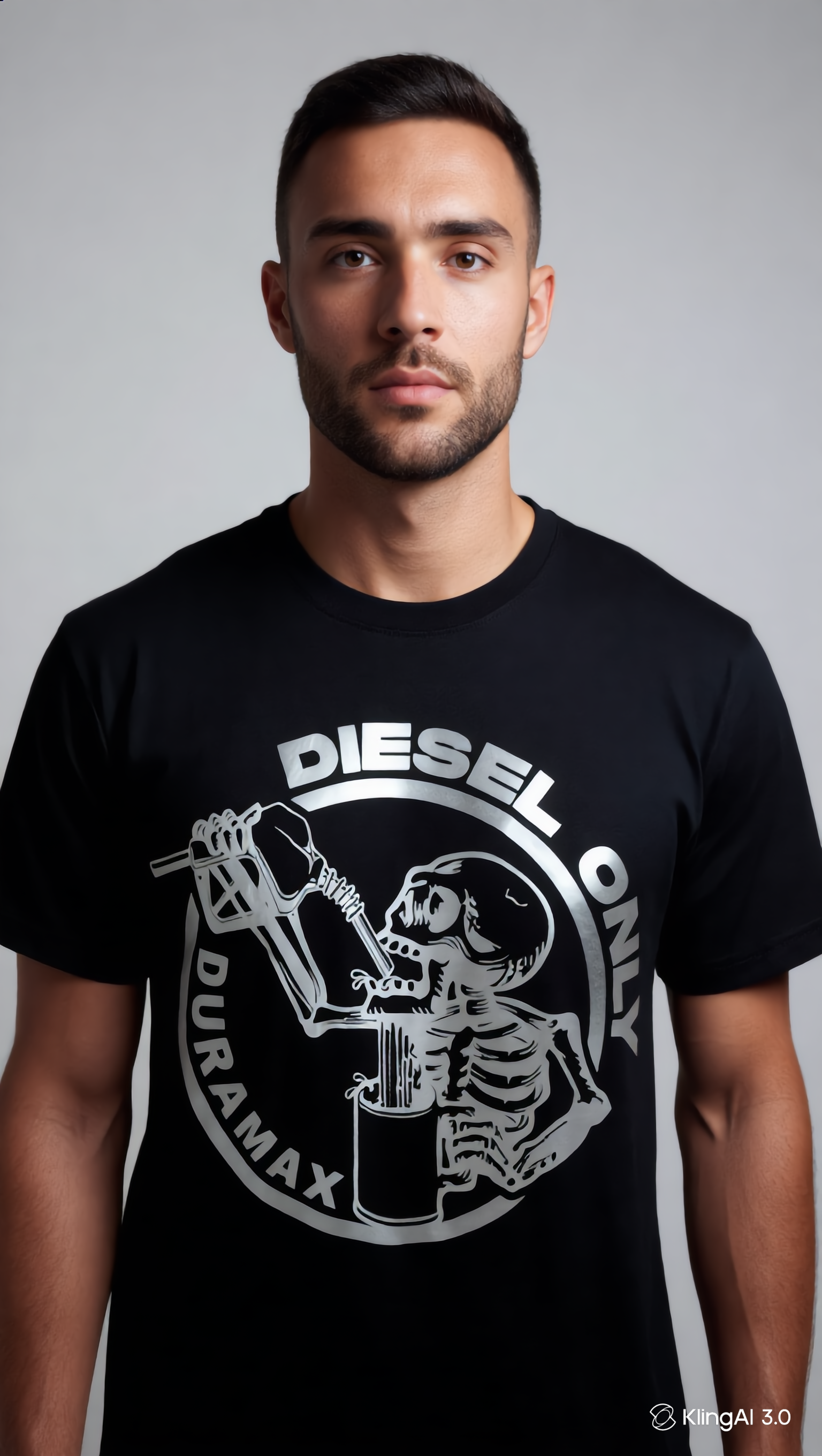 Diesel Power Skeleton Biker T-Shirt – Vintage Streetwear Graphic Tee (Unisex)
